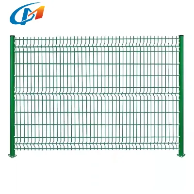 Custom Iron 3D Wire Mesh Fence with Heat Treated Finish for Modern Outdoor Residential Gardens
