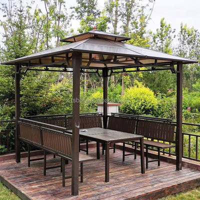 Outdoor Gazebo Sunshade Canopy Villa Courtyard Garden Pergola Tent Sun Panel Pavilion Outdoor Gazebo