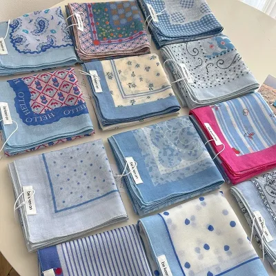 Factory Cheap Custom Design Cotton Bandanas Fashionable and Breathable 22*22 Inch Neck Scarf Headscarf