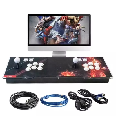 Classic Double Joystick 4018 Multiplayer Video Game Console Arcade Machine Support 3d Video Arcade Game for Home Fun