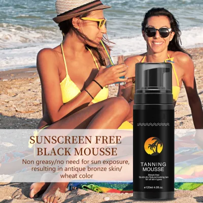 Self Tanning Mousse Sunless Natural Waterproof and Sweatproof Looking Self Tan Body Face Tanner Lotion