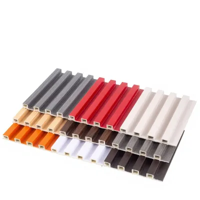 Wood Plastic Fiber Grating Panels Modern Design 150 Square Holes Great Wall Style Wall Backdrops for Cross-Border E-Commerce