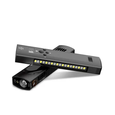 Rechargeable Multi-Functional Emergency LED Flashlight with Magnetic Base Electric Fire Starter and Side Work Light