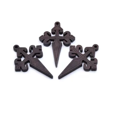 cheap cross 6*4.2cm christian wooden cross catholic wooden cross charms pendant