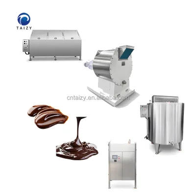 Industrial Liquid Chocolate Mixing Production Lines Melting Grinding Tempering Machine for Chocolate Spread Making Machine