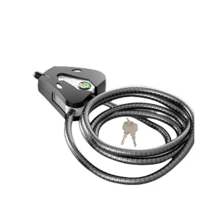 YH3706 Heavy Duty Adjustable Retractable Trail Camera Lock Anti-Theft Alloy Steel Security Cable Lock with Ring for Outdoor