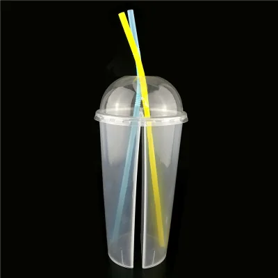 24oz 700ml Thick PP Cup Disposable Takeaway Milk Tea Cup