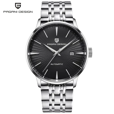 For Men Stainless Steel Shanghai Automatic 43mm Dial 22mm Leather Strap Sport Fashion Latest Seagull Movement Watch