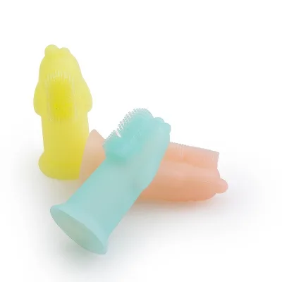 USMILEPET Eco-friendly Pet Finger Toothbrush Soft Silicone Pet Teeth Cleaning Brush Food-Grade Rubber Suitable for Dog Cat