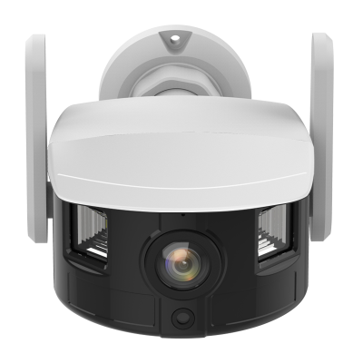 L 3MP HD 180° Wide-angle Outdoor Waterproof Camera Full Color Night Vision Human Detedction Panoramic Bullet IP Camera