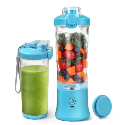 Custom Usb Personal Mini Juicer Cup Portable Juicer Blender With Spout 600ML Fruit Blender