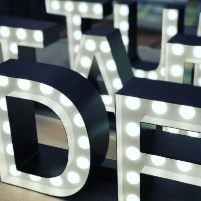 Modernization Big Party Decoration Baby Marquee Letters Giant Marquee Letters