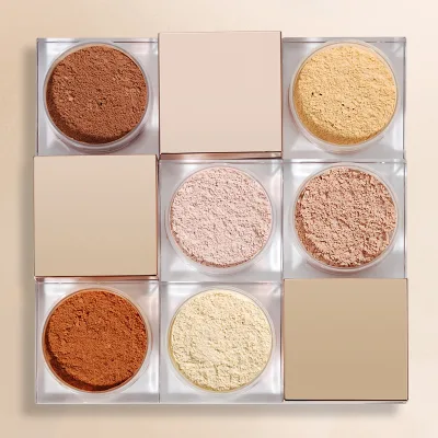 Private Label Waterproof 11 Colors Matte Tale Free Cruelty Free Loose Powder Lightweight Face Setting Makeup Foundation Powder