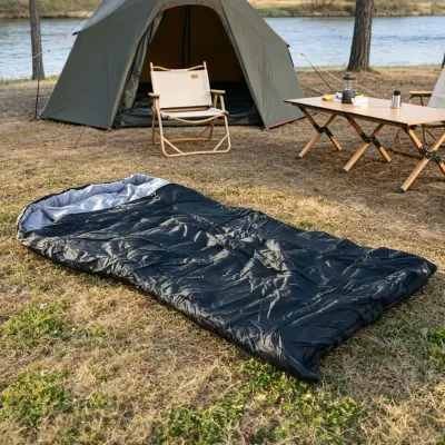 Double Foldable Lightweight Nylon Polyester Fabric Mummy 3 Season Adults Outdoor Thickened Waterproof Cold-Resistant Camping