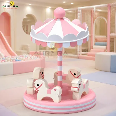 Electric Aluminum Soft Play Merry-Go-Round for Daycares Indoor Playgrounds Schools Commercial Distributors & Wholesalers