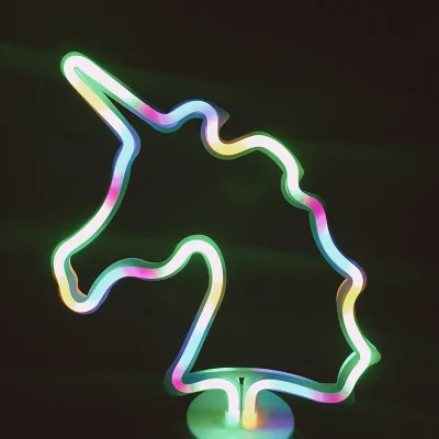 Custom Color Design Waterproof Flexible Glow Outdoor Light Decoration LED Shopping Mall Logo Decoration Lighting Sign Lamp
