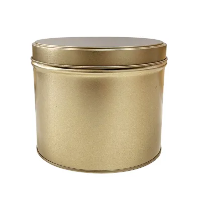 New Scented Candle Tea Tinplate Metal Round Can With Logo Tinplate Packaging Can Tin Can