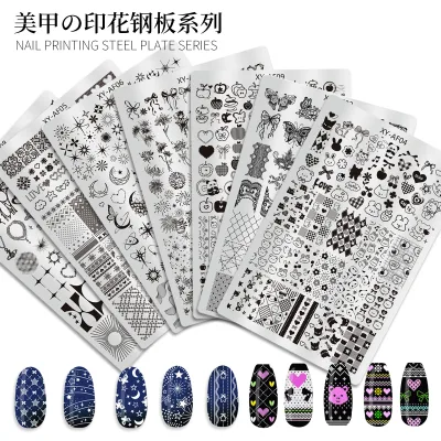 2025 Fashionable Moon Flower Apply Nail Art Stamp Plate,custom Nail Art Stamping Plates OEM