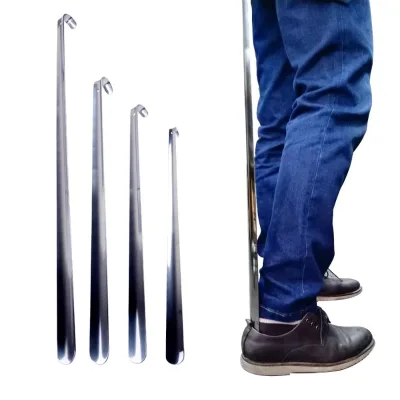 Wholesale Cheap Long Metal Stainless Steel Shoe Horn with Custom logo