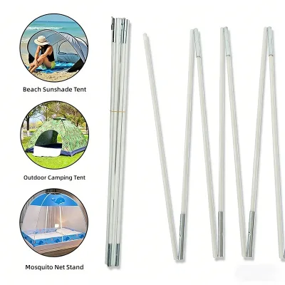 Universal Hollow Folding Glass Fiber Tent Poles High Elasticity Toughness Full Range Specifications Outdoor Fishing Tent Support