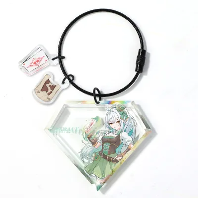 For Custom Anime Acrylic Keychain-High Quality Cartoon Charm Pendant with UV Printing for Gifts & Souvenirs