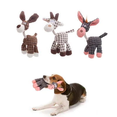 Hot Selling Squeaky Plush Chew Rope Toys Sustainable Rubber for Small Animals Great for Playing Pet Dog Toys in Bag Box for Cats