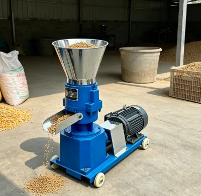 New Arrival Stainless Steel Feed Pellet Machine Low Noise Feed Granulating Machinery for Family Raising Households
