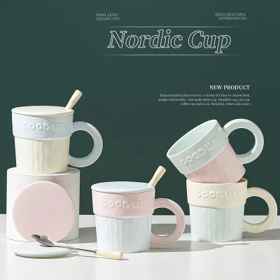 Creative Nordic Minimalist Personalized Ceramic Cup Home Breakfast Milk Juice Coffee Cup