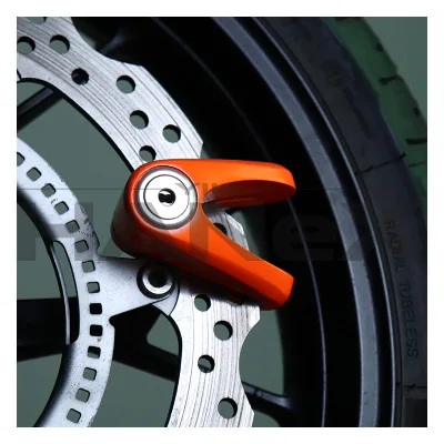 Double Locking Motorcycle Disc Brake Lock Stainless Steel Material 14mm Pin Disc Brake Lock Motorcycle Lock
