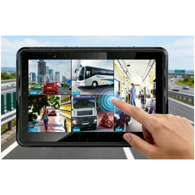 IPS 10.1 Inch Touch Screen 5-CH 1080P AI MDVR 3-Axis G-sensor SSD SD Storage 4G WiFi GPS ADAS DMS BSD for Heavy-Duty Vehicle OEM