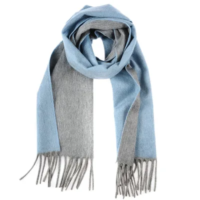 Women Winter Cashmere Woven Scarf With Tassels Two Sides Scarf