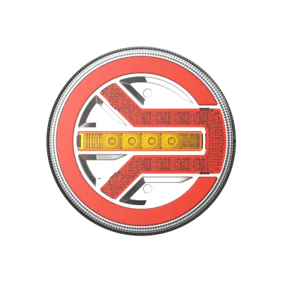 E-mark Round Led Multi Functional Tail Lights Combination Lamp Rear Position Stop Turn Brake Direction Indicator Tail Lights
