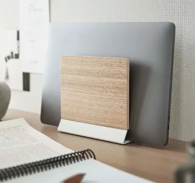 Wooden Laptop Stand Wood Computer Stand Laptop Stand Compatible Laptop Shelf Ergonomic Holder