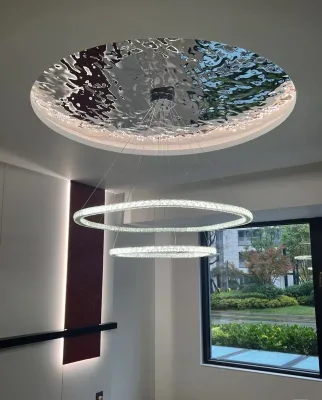 RoHS Compliant Decorative Water Ripple Stainless Steel Ceiling