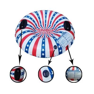 Inflatable Snow Tubes Thickened Heavy Duty Hard Winter Outdoor Sports Bottom Snow Tubs