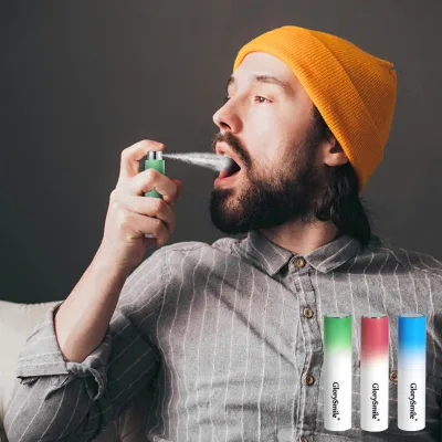 Custom logo Mouth Spray Flavor Mouthwash Travel Size High Atomizing Nozzle Pump