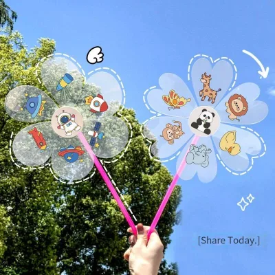 Children's Day DIY Painting Windmill for Kindergarten Blank Hand-drawn Coloring Material Pack
