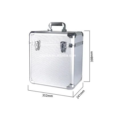 12 Inch Vinyl Record Aluminium DJ Flight Storage Carry Case EP Vinyl Record Storage case Special for 12 Inch Records