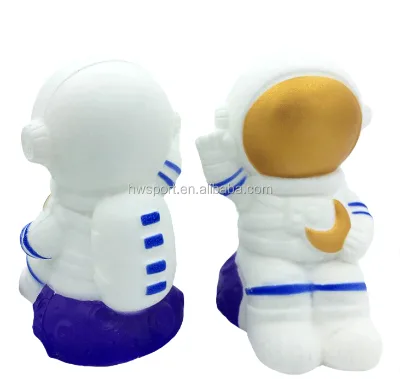 Customized Promotional PU Foam Astronaut Shaped Fidget Cubes Squishy Toys for Stress Relief for Kids and Adults