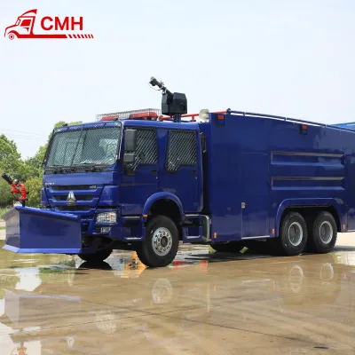 Public Security HOWO Truck with Roof-mounted Warning Lights & Reinforced Anti-smash Nets