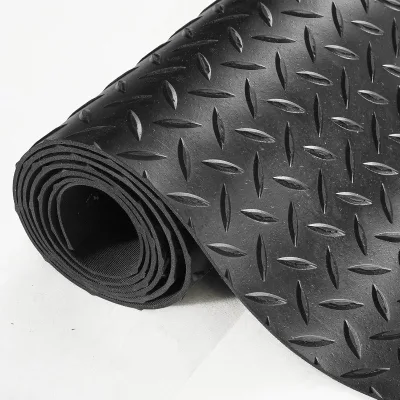 DEDDAO Diamond-Plate 3mm Thick Non-Slip Waterproof Flooring Roll for Complete Floor Protection