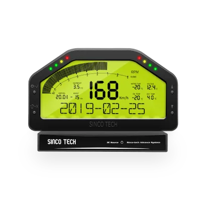 DO908 6.5'' Waterproof Digital 9in1 Race Dash Speed Tacho EGT AFR Boost Oil Pressure Water Temp Gauge Meter