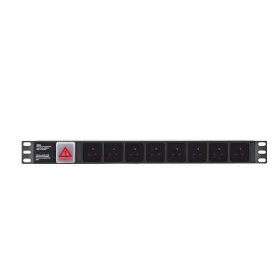 Hot Sales 8-Ports UK 13A 250V British Standard 1U Rack Mount PDU Rack Power Distribution Unit for Network Cabinet