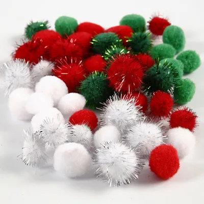 Wholesale 3mm High Quality Cheerleader Glitter Pompom Tinsel Pompom