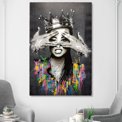 Portrait Picture Canvas Painting Figure Wall Art Graffiti Home Decor Abstract Women Pictures Bansky Art Pop Posters and Prints