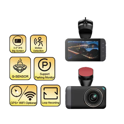 Factory Wholesale 4K Dash Camera with APP Control 170° View G-Sensor Loop Recording 128GB Support for Vehicle Truck Dash Cam