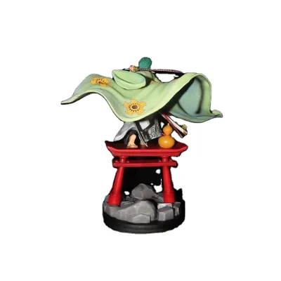 Anime derivative One Pieced Three Sword Style Kimono Zoro Wano Country Statue Model Boxed Figure Gift Plastic Crafts