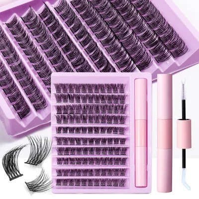 Wholesale Lashes Vente En Gros Eyelashes Glue Waterproof Fake Eyelashes Natural Pre Made Lash Fans Eyelash Kit Set