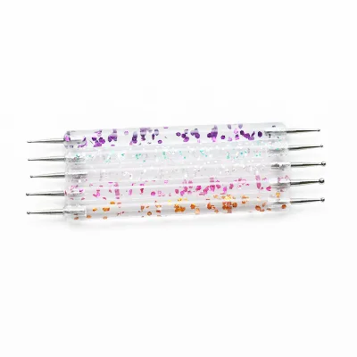 Acrylic Sparkles Nail Art Pen 5 Sets of Needle Nail Art Pen