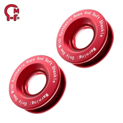 HLM Steel Rugged Winch Snatch Recovery Ring Large Inner Opening Easy Rope Threading Distributes Pulling Force